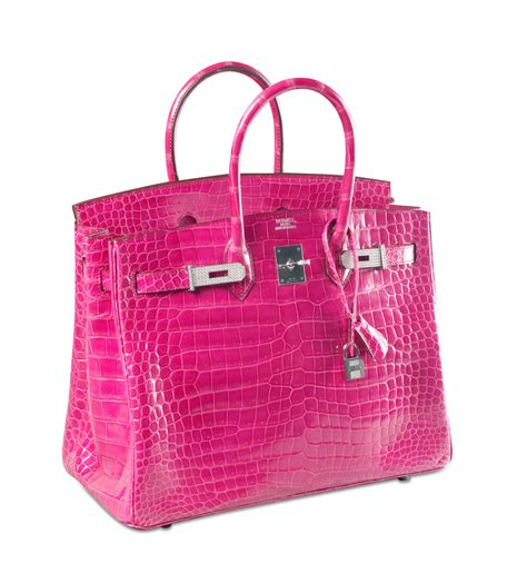 hermes birkin croc diamond|Hermes fuchsia porosus crocodile.